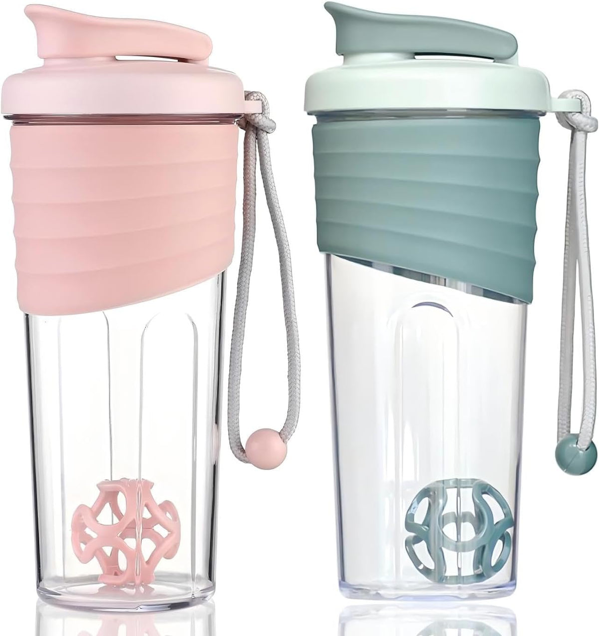 Protein Shaker Bottle,Sports Blender Bottles for Protein Mixes with Whisk Ball,Mixer Bottle,Portable Pre Workout Whey Protein Drink Shaker Cup，Midnight Blue