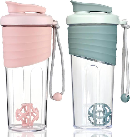 Protein Shaker Bottle,Sports Blender Bottles for Protein Mixes with Whisk Ball,Mixer Bottle,Portable Pre Workout Whey Protein Drink Shaker Cup，Midnight Blue