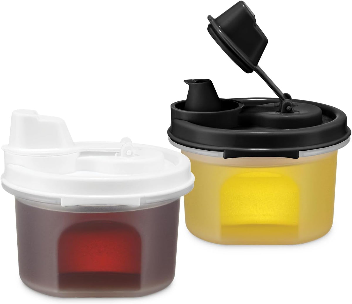 Olive Oil and Vinegar Dispenser Set – 6.5oz Small No-drip, Airtight, Leakproof Dispenser Set for Camping, BBQ, Kitchen- Vinegar, Soy Sauce, Cooking Oil, Salad Dressing Bottles 2 pc. set