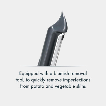 Swivel Peeler, Grey, Plastic/Stainless Steel, Manual Potato/Vegetable/Fruit Peeler, Moves Over Contours for Fast Peeling, Dishwasher Safe