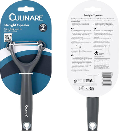 Swivel Peeler, Grey, Plastic/Stainless Steel, Manual Potato/Vegetable/Fruit Peeler, Moves Over Contours for Fast Peeling, Dishwasher Safe