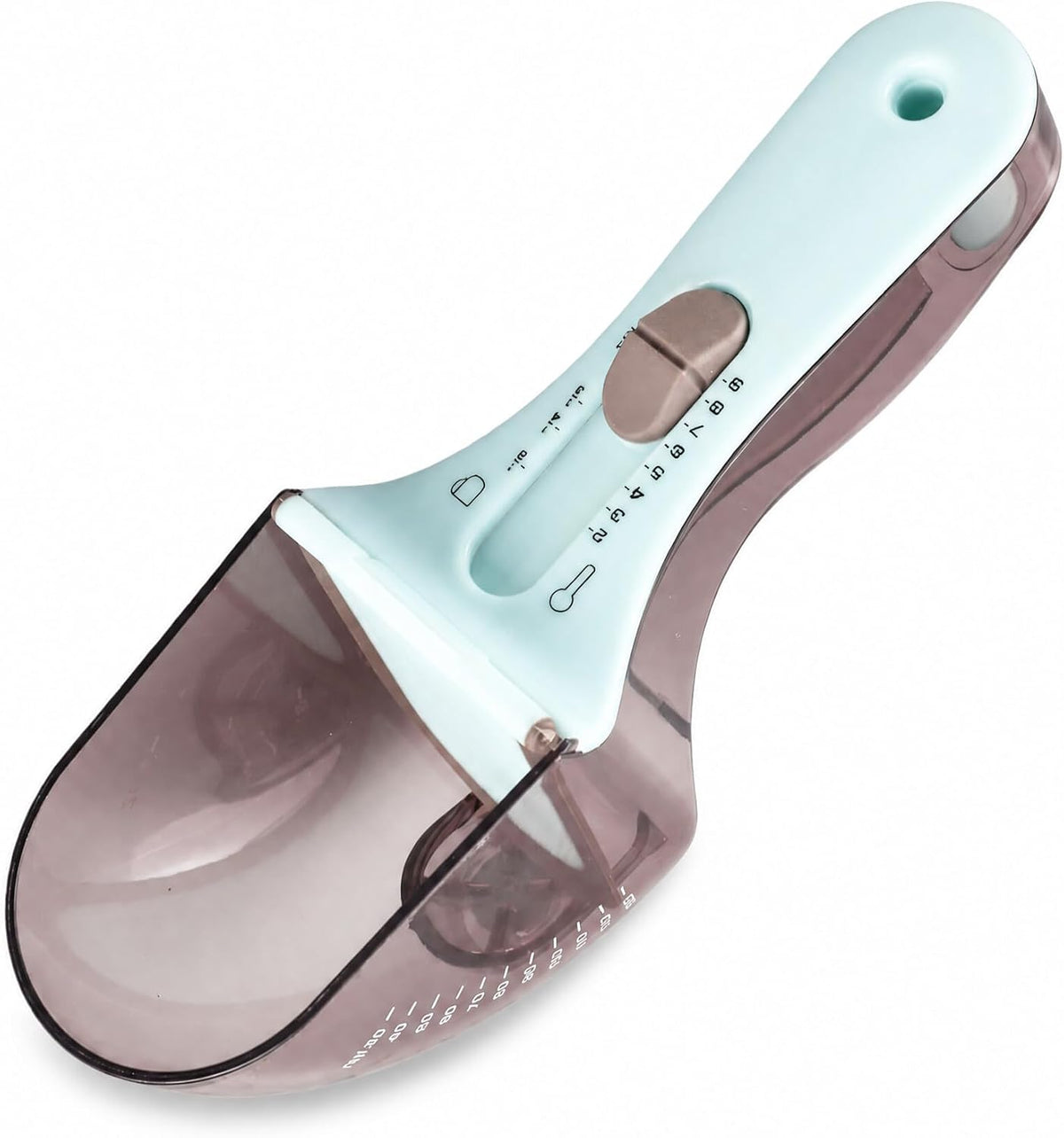 Pet Food Measuring Spoon, Adjustable Pet Food Measuring Cup with Control for Cats