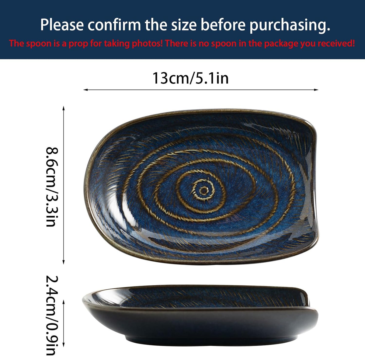 Ceramic Spoon Rest for Stove Top, Spoon Holder for Kitchen Counter | Works as a coffee spoon rest and utensil rest for ladles, spatulas and stirrers, fitting daily use and housewarming gifts.