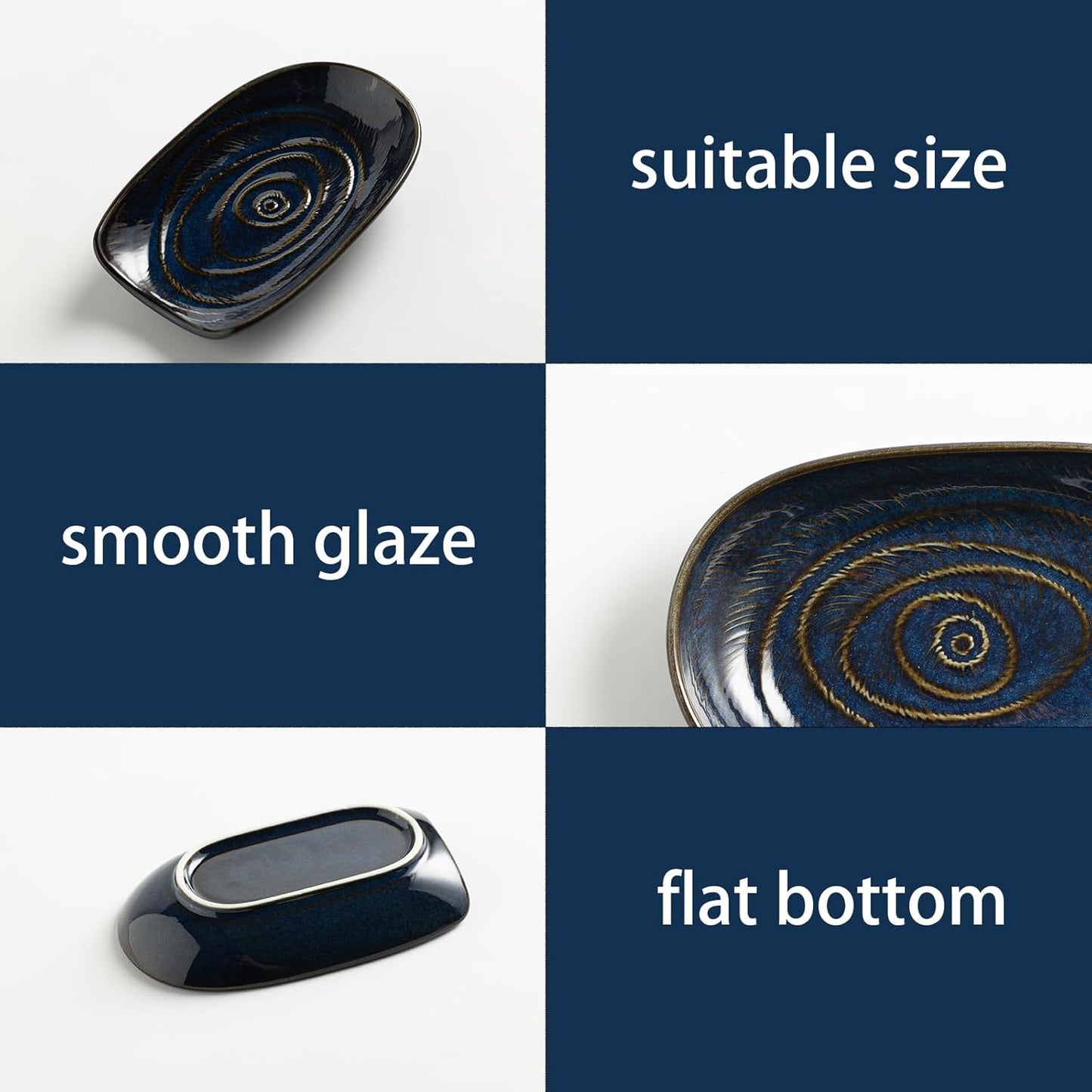 Ceramic Spoon Rest for Stove Top, Spoon Holder for Kitchen Counter | Works as a coffee spoon rest and utensil rest for ladles, spatulas and stirrers, fitting daily use and housewarming gifts.