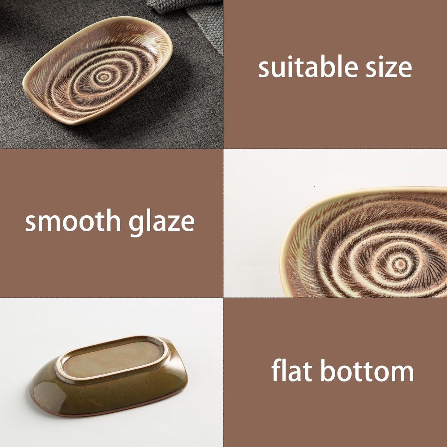 Ceramic Spoon Rest for Stove Top, Spoon Holder for Kitchen Counter | Works as a coffee spoon rest and utensil rest for ladles, spatulas and stirrers, fitting daily use and housewarming gifts.