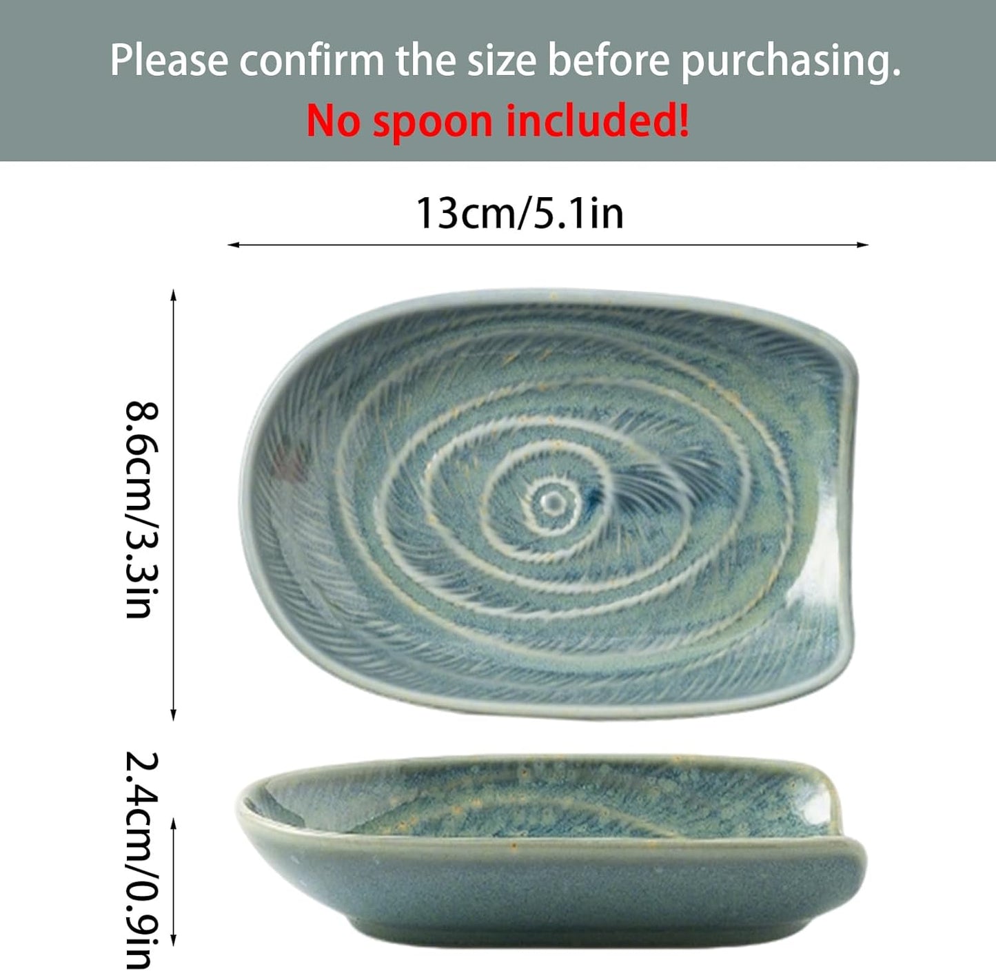 Ceramic Spoon Rest for Stove Top, Spoon Holder for Kitchen Counter | Works as a coffee spoon rest and utensil rest for ladles, spatulas and stirrers, fitting daily use and housewarming gifts.
