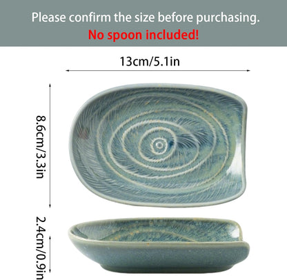 Ceramic Spoon Rest for Stove Top, Spoon Holder for Kitchen Counter | Works as a coffee spoon rest and utensil rest for ladles, spatulas and stirrers, fitting daily use and housewarming gifts.