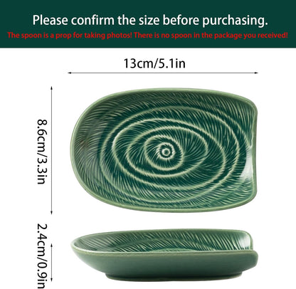 Ceramic Spoon Rest for Stove Top, Spoon Holder for Kitchen Counter | Works as a coffee spoon rest and utensil rest for ladles, spatulas and stirrers, fitting daily use and housewarming gifts.