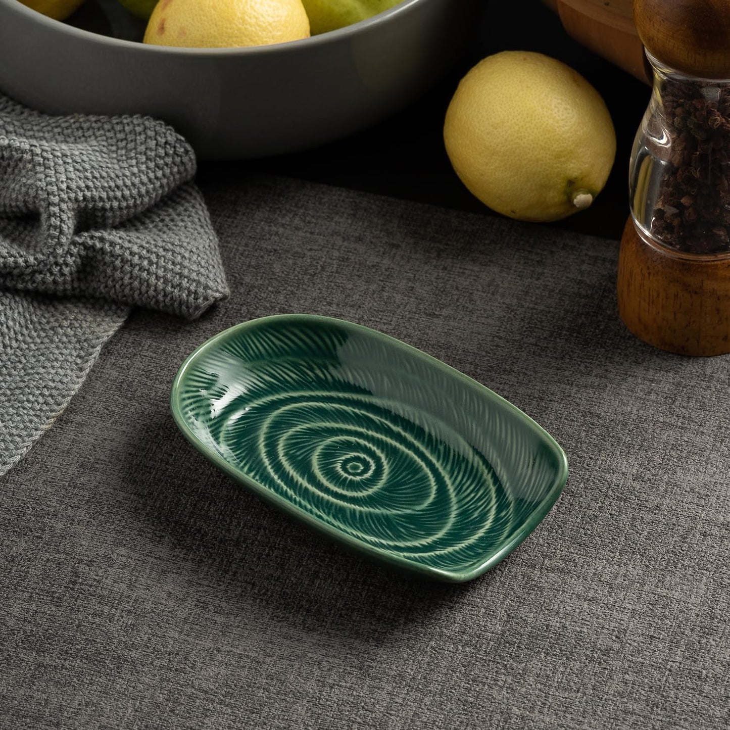 Ceramic Spoon Rest for Stove Top, Spoon Holder for Kitchen Counter | Works as a coffee spoon rest and utensil rest for ladles, spatulas and stirrers, fitting daily use and housewarming gifts.