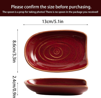 Ceramic Spoon Rest for Stove Top, Spoon Holder for Kitchen Counter | Works as a coffee spoon rest and utensil rest for ladles, spatulas and stirrers, fitting daily use and housewarming gifts.
