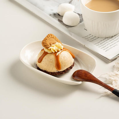 Ceramic Spoon Rest for Stove Top, Spoon Holder for Kitchen Counter | Works as a coffee spoon rest and utensil rest for ladles, spatulas and stirrers, fitting daily use and housewarming gifts.