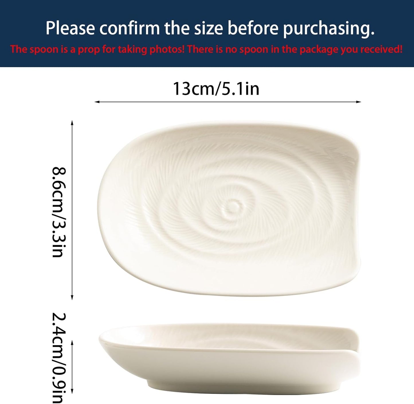 Ceramic Spoon Rest for Stove Top, Spoon Holder for Kitchen Counter | Works as a coffee spoon rest and utensil rest for ladles, spatulas and stirrers, fitting daily use and housewarming gifts.