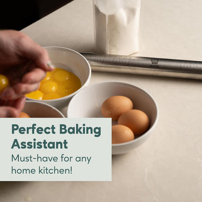 French Rolling Pin for Baking – Dough Roller with Measurement