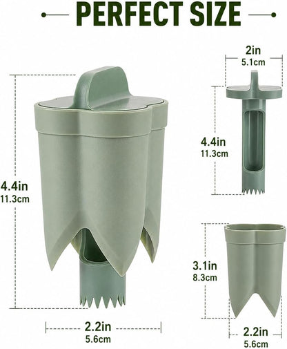 Jalapeno Corer Tool, 2-in-1 Pepper Corer & Jalapeno Seed Remover, Pepper Deseeder for Jalapeno Poppers, Bell Peppers & Chili Peppers, Easy Kitchen Prep Tool