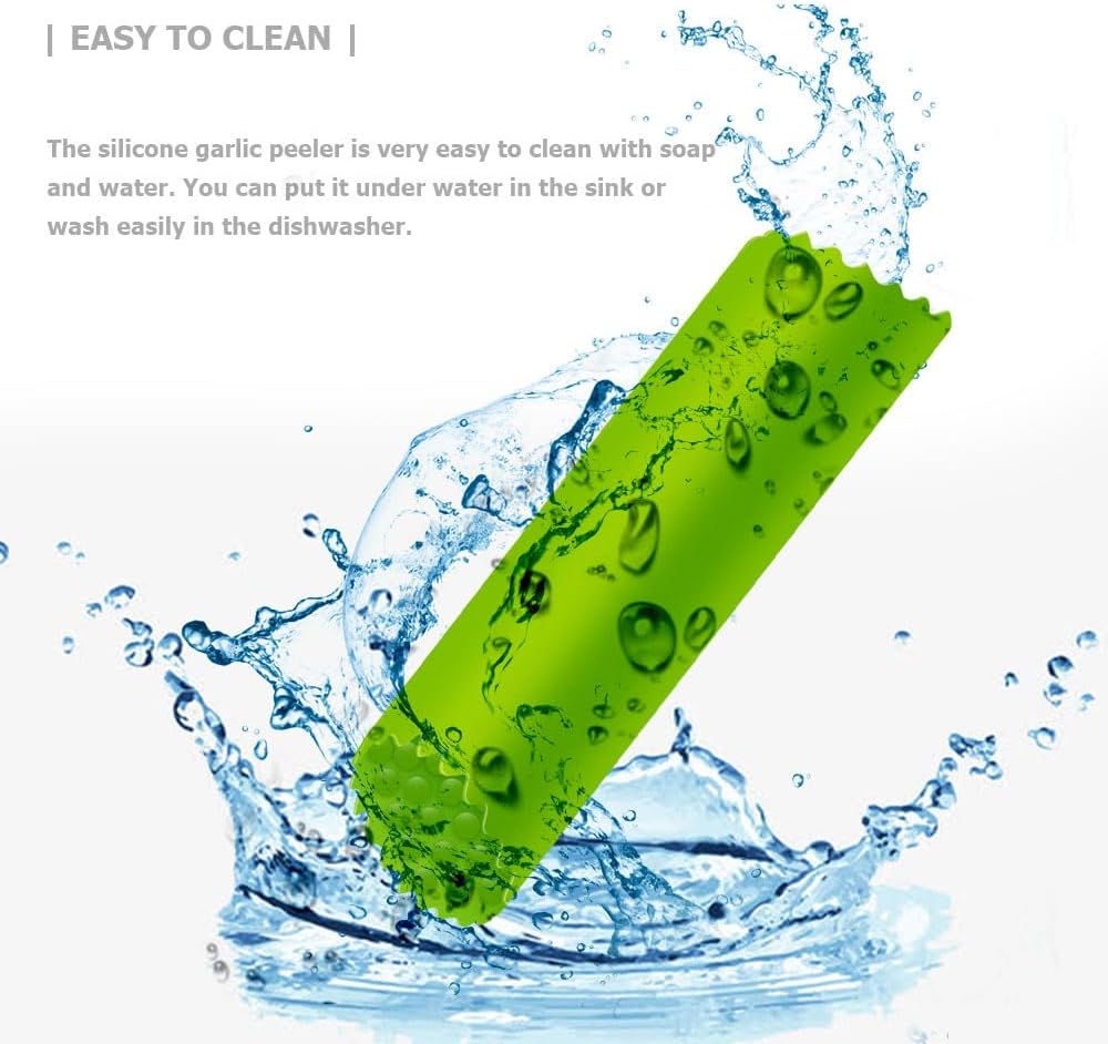 Garlic Peeler Tube Silicone Garlic Skin Remover Roller Garlic Tube Rollers Skin Remover Garlic Roller Peeling Tube Tool for Useful Kitchen Tools (3 Pcs)