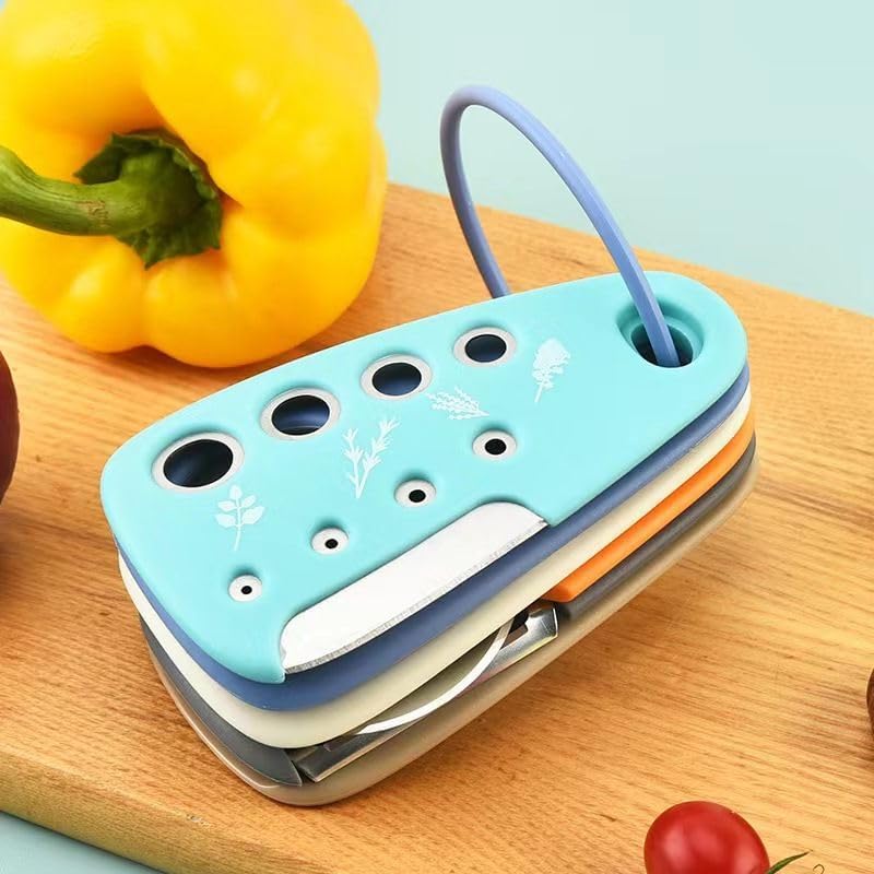 6-Piece Kitchen Gadget Set, Multi-Function Tools with Grater, Peeler, Pizza Cutter, Herb Stripper, Bottle Opener