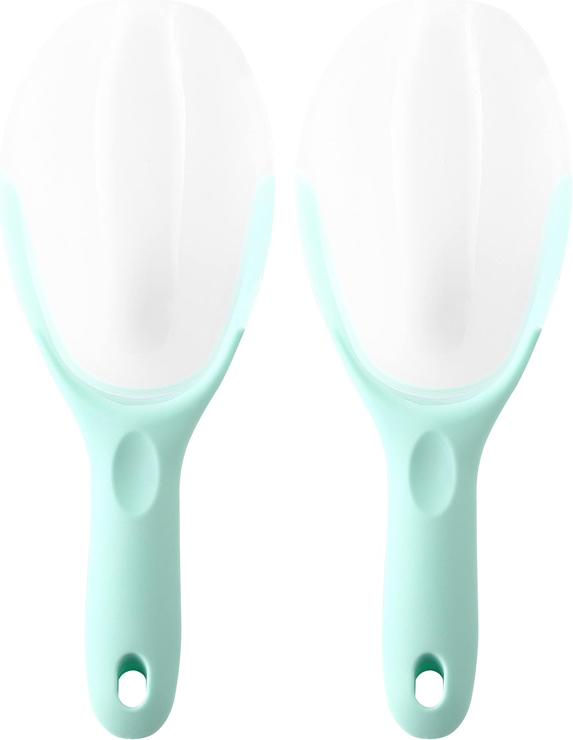 Magnetic Ice Scoop for Freezer, BPA-Free Food Scooper, Black | Flexi-Plastic Popcorn Scoop with Soft Grip Handle - Dishwasher Safe Ice Scooper - Food Scooper for Flour, Grains, Pet Food