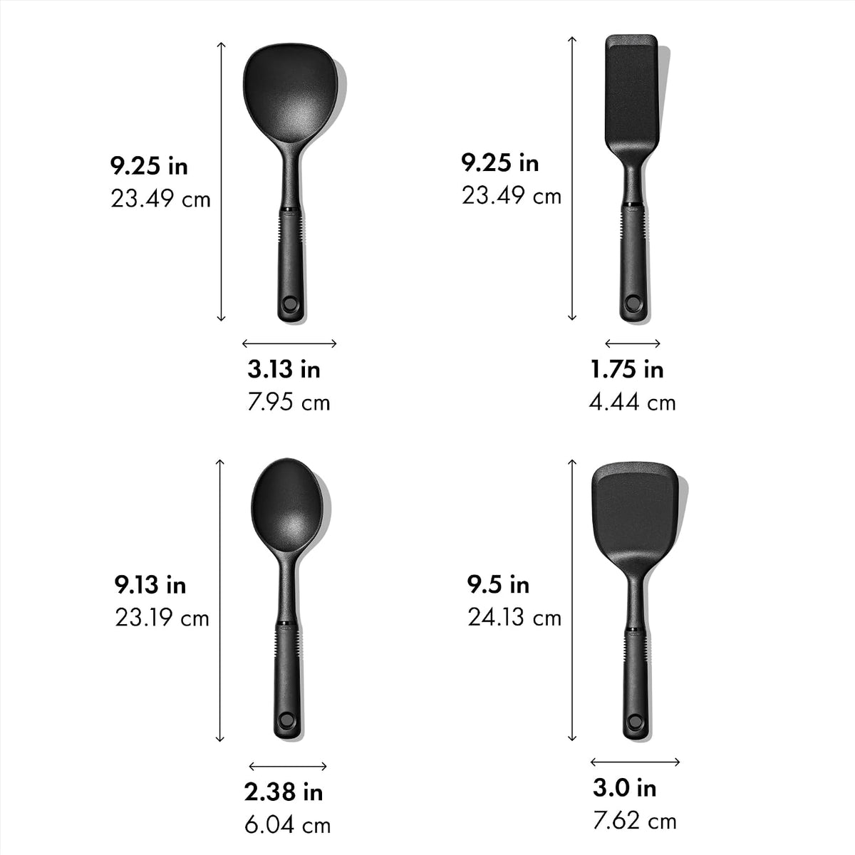 Good Grips 4-Piece Nylon Mini Utensil Set For Small Batch Cooking