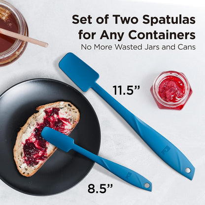 WaltzGrip Platinum Silicone Jar and Can Spatula Set, Red