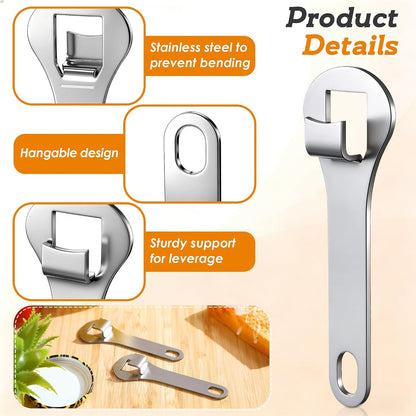 2 Pack Jar Opener, Stainless Steel Jar Lid Opener for Weak Hand and Seniors