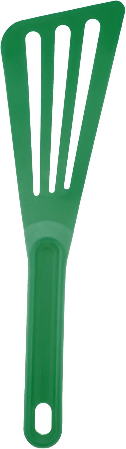 Hell's Tools Hi-Heat Slotted Spatula, 12 Inch x 3.5 Inch, Green