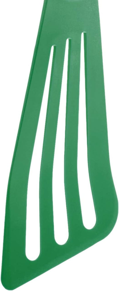 Hell's Tools Hi-Heat Slotted Spatula, 12 Inch x 3.5 Inch, Green
