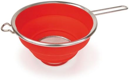 Gourmet Silicone and Stainless Collapsible Colander with Handle