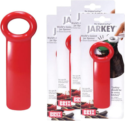 JarKey Original Easy Jar Key Opener, 2-Pack, Red