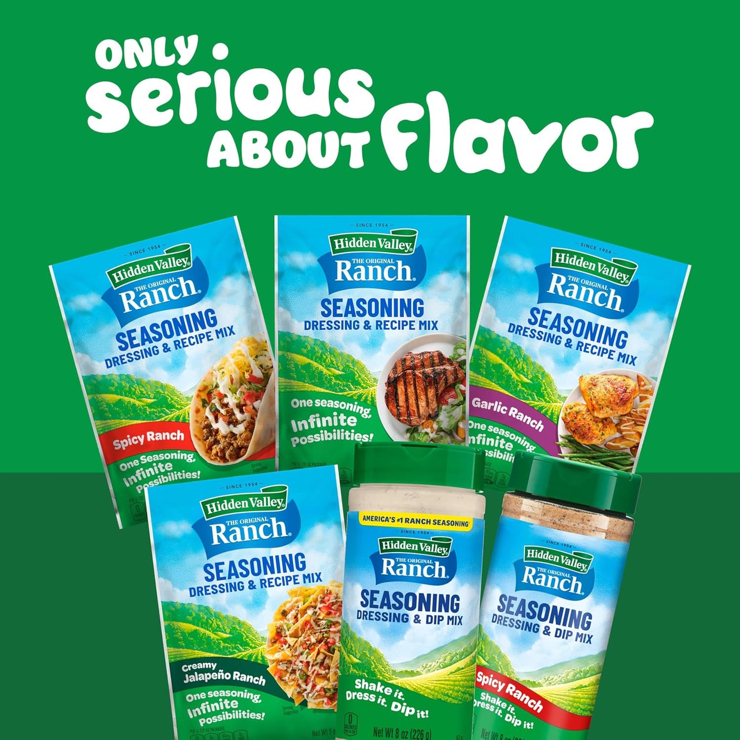 Original Ranch Seasoning, Dressing and Recipe Mix, 1 Ounce Each, 4 Count (Package May Vary)