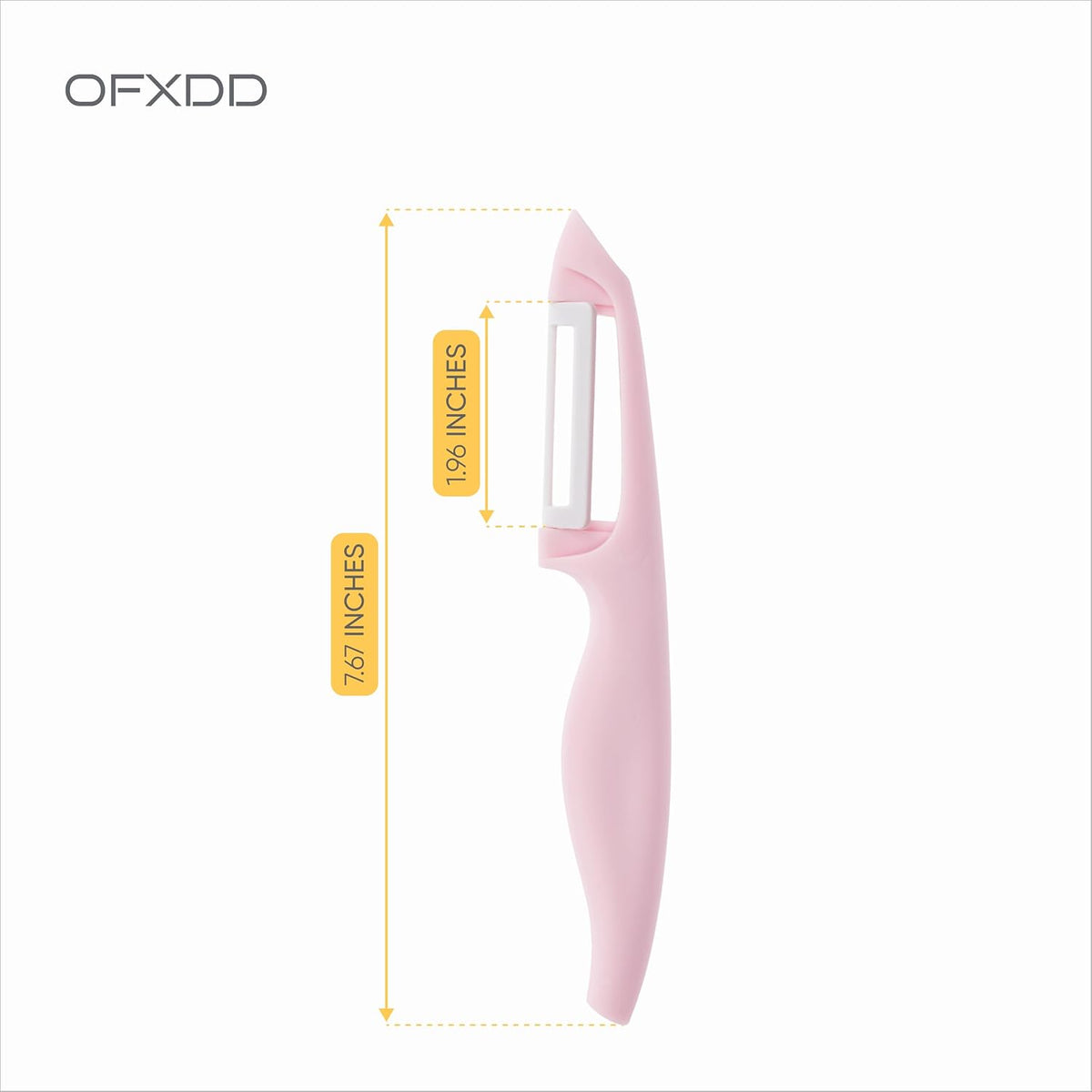 Plastic Handle Ceramic Blade Peeler Kitchen Utensil for Food Cooking - Potato Skin Peeler with Ceramic Blade - Swivel Apple Knife Peelers