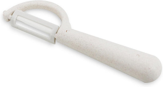 Fruit and Vegetable Peelers with Stainless Steel or Ceramic Blades, Wheat Straw Handles (Ceramic)