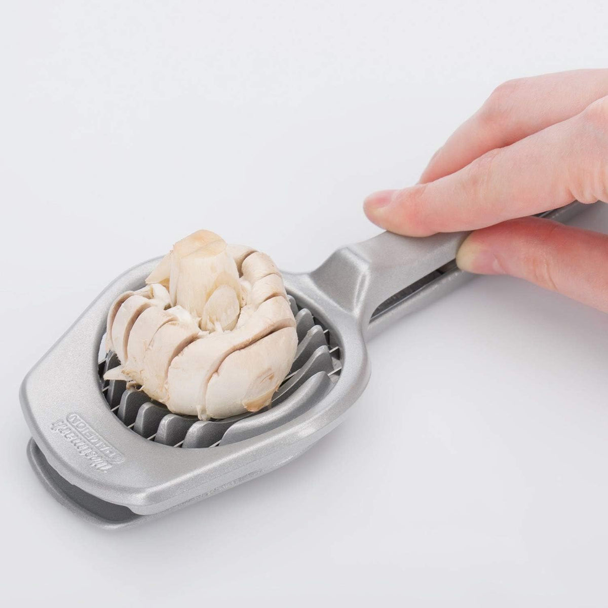 Mushroom & Egg Slicer – Heavy-Duty Aluminum Cutter with 7 Stainless Steel Blades for Even Slices, Multi-Purpose Food Slicer for Mushrooms, Eggs, Strawberries & Kiwi, Kitchen Essentials