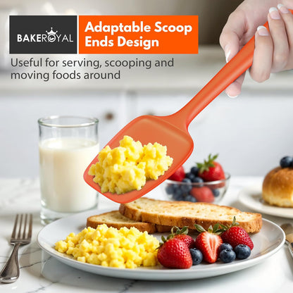 Silicone Spatula Set, 600°F Heat Resistant, 4 Piece BPA-Free Food Grade Silicone Kitchen Utensils Set for Baking, Cooking & Mixing, Non Stick Silicone Cooking Utensils Set - Aqua