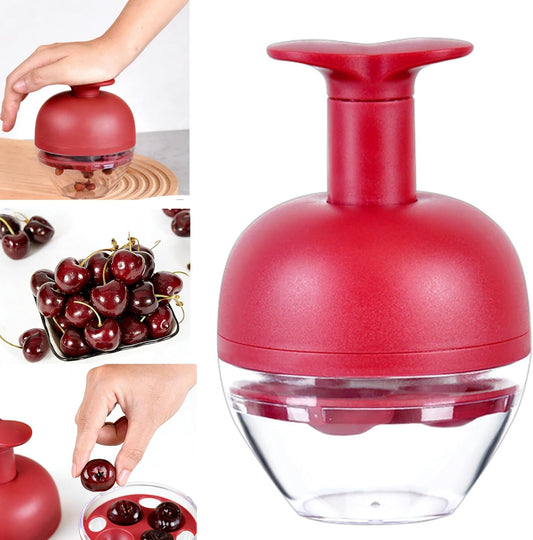 Cherry Pitter Tool, Push Type | Cherry Corer Multiple, Ergonomic Push Design, Easy to Use, Portable