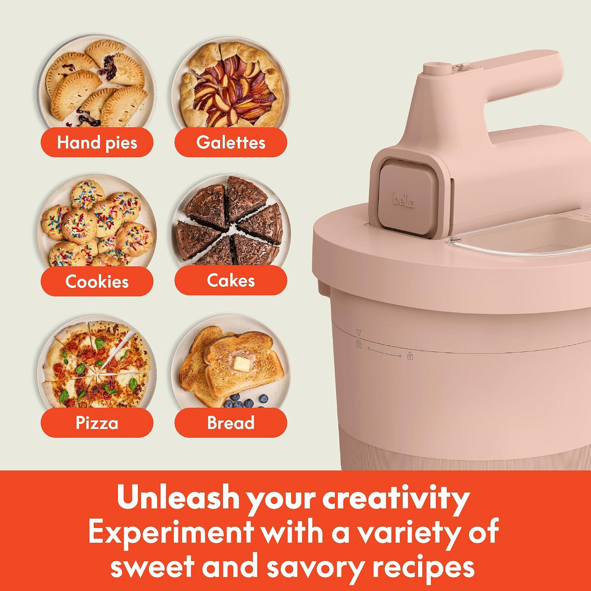 3.5 Qt Hand & Stand Mixer, 2 in 1 Electric Mixer with Bowl, Oatmilk