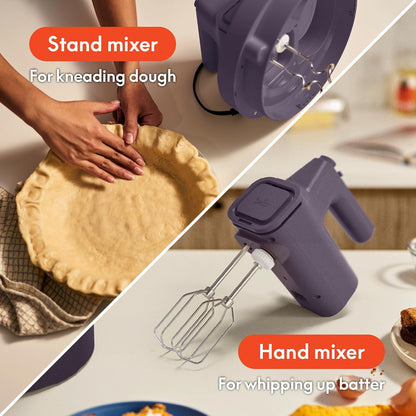 3.5 Qt Hand & Stand Mixer, 2 in 1 Electric Mixer with Bowl, Oatmilk