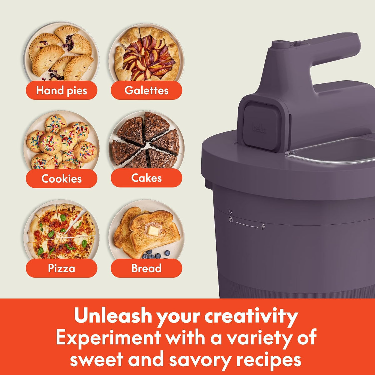3.5 Qt Hand & Stand Mixer, 2 in 1 Electric Mixer with Bowl, Oatmilk