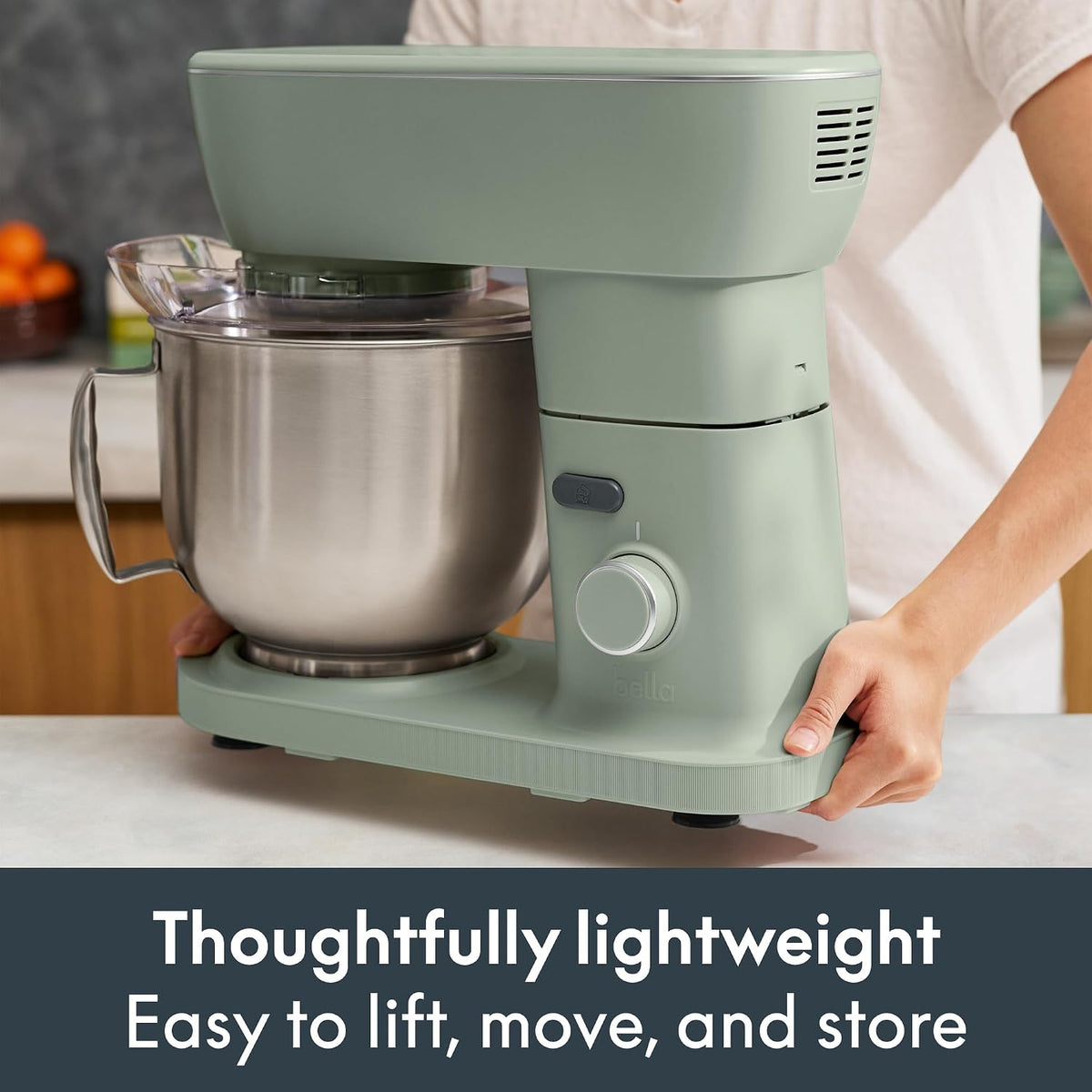 3.5 Qt Hand & Stand Mixer, 2 in 1 Electric Mixer with Bowl, Oatmilk