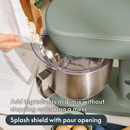 3.5 Qt Hand & Stand Mixer, 2 in 1 Electric Mixer with Bowl, Oatmilk
