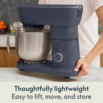 3.5 Qt Hand & Stand Mixer, 2 in 1 Electric Mixer with Bowl, Oatmilk