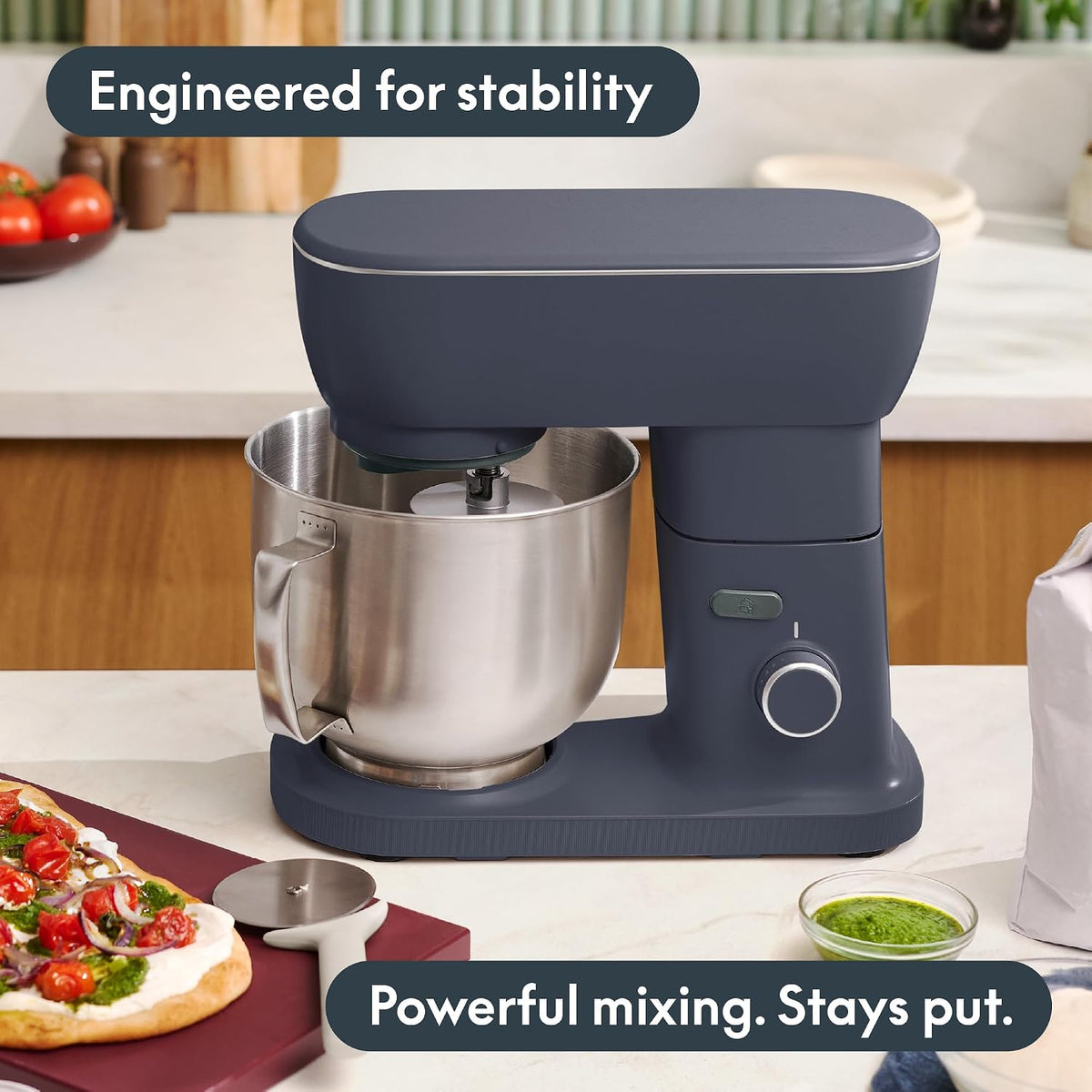 3.5 Qt Hand & Stand Mixer, 2 in 1 Electric Mixer with Bowl, Oatmilk