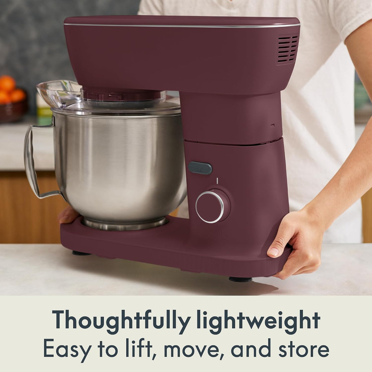 3.5 Qt Hand & Stand Mixer, 2 in 1 Electric Mixer with Bowl, Oatmilk