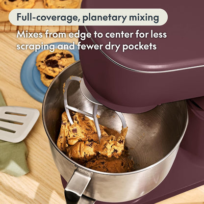 3.5 Qt Hand & Stand Mixer, 2 in 1 Electric Mixer with Bowl, Oatmilk