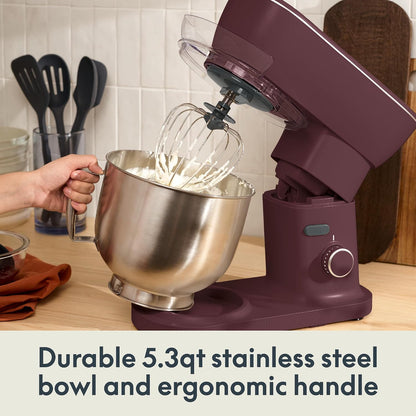 3.5 Qt Hand & Stand Mixer, 2 in 1 Electric Mixer with Bowl, Oatmilk