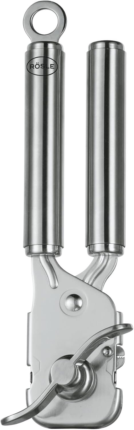 Rösle 12757 Stainless Steel Manual Can Opener with Pliers Grip Opens Can at Seam 7.9 in.