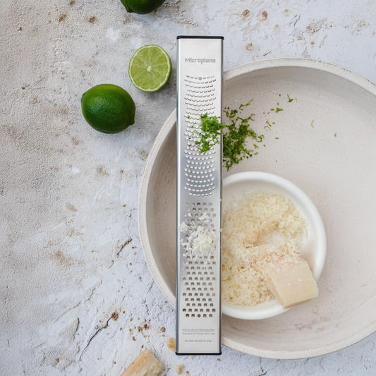 Dual Blade Stainless Steel Zester 2in1 – 30th Anniversary Edition, Dual Function Zesting Ideal for Citrus, Cheese, Chocolate, American-Made Blade, Ergonomic & Dishwasher Safe