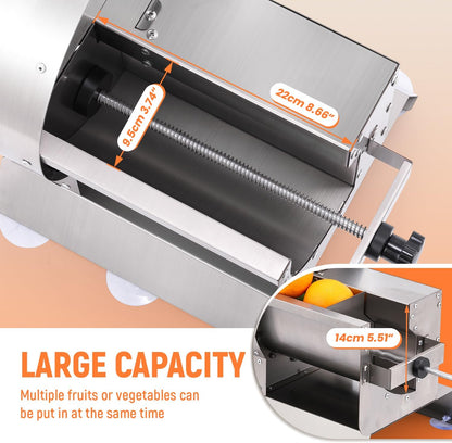 Electric Vegetable Slicer, Commercial Fruit Slicing Machine 0-0.5''