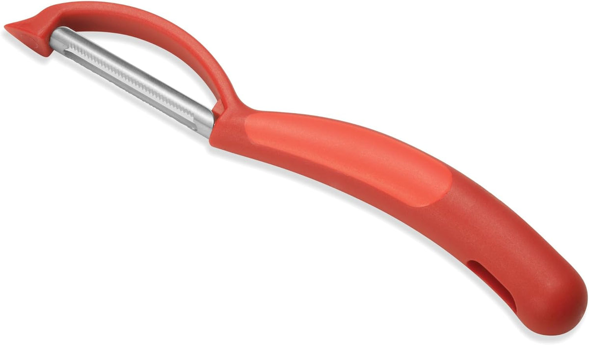 Serrated Piranha “Swivel” Peeler 7.25” Green