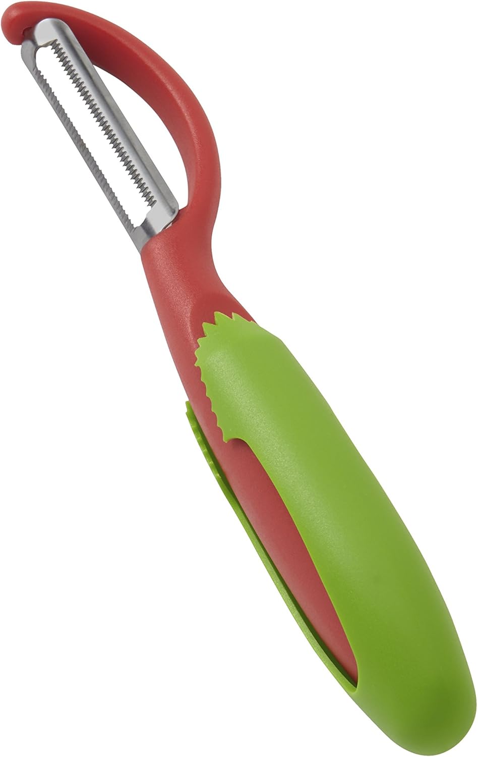 Serrated Piranha “Swivel” Peeler 7.25” Green