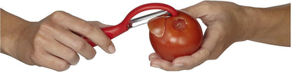 Serrated Piranha “Swivel” Peeler 7.25” Green